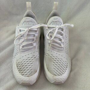 White Nike Air Max 270 Kids Size 7